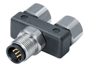 Zweifachverteiler, Y-Verteiler, Stecker - 2 Dosen 5-polig Serie 765 | Art. 79 5210 17 05 | Binder