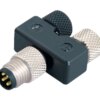 Zweifachverteiler, Y-Verteiler, Stecker - 2 Dosen 4/3-polig Serie 765 | Art. 79 5280 00 04 | Binder
