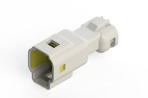 PEN-TYPE HOUSING, WHITE, MALE, 2 CONTACTS