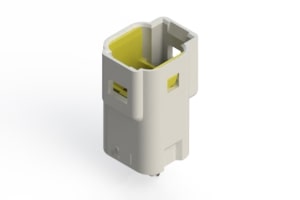 CONNECTOR, WHITE, MALE, 2 CONTACTS