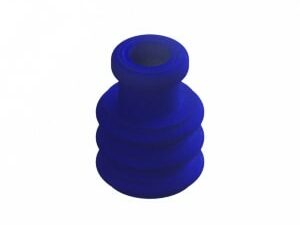 HINTERE DRAHTDICHTUNG, BLAU, FLANSCH, AWG 22-20