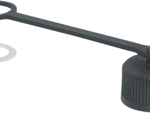 Schutzkappe, IP67, mit Halteband, für Flanschstecker M12
