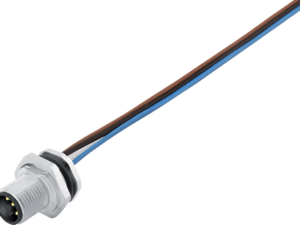 M12 T-codiert, Flanschstecker 4 p. IP67