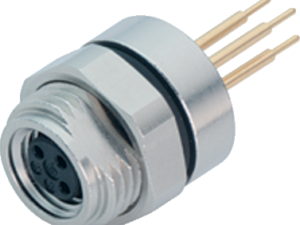M8 sensor flange connector, 3-pin, IP 67