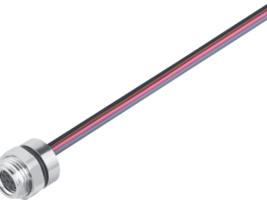 M8 sensor flange connector, 3-pin, IP 67