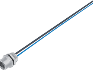 M8 sensor flange connector, 3-pin, IP 67