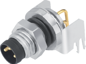 Flanschstecker Frontmontage M8 3 p.