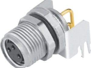 Flanschdose Frontmontage M8 5 p.