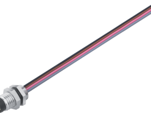 Flanschstecker Frontmontage M8 8 p.