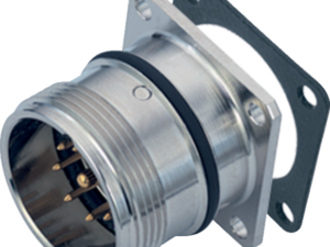 Maschinen Flanschstecker 9 polig, IP 67