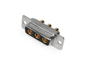 COMBO D-SUB-BUCHSE, VERTICAL DIP 3W3 40A G/F