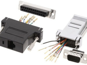 9-POLIGE BUCHSE AUF RJ45-ADAPTER, ABGESCHIRMT