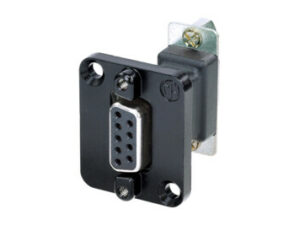 D-SUB FEEDTHROUGH 9P BLACK F-F