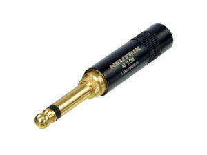 1/4'' MIL-PLUG-642/4 2POLE BLACK