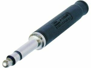 BANTAM PLUG W/SOLDER CONT. BLACK