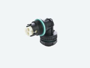 Flanschstecker gewinkelt 3P Schrauben M20