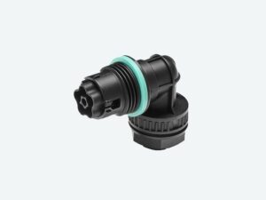 Flanschstecker gewinkelt 5P Schrauben M20