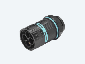 Mini Flanschstecker 4polig
