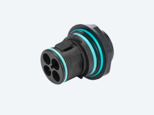 Mini Flanschstecker 3polig schrauben